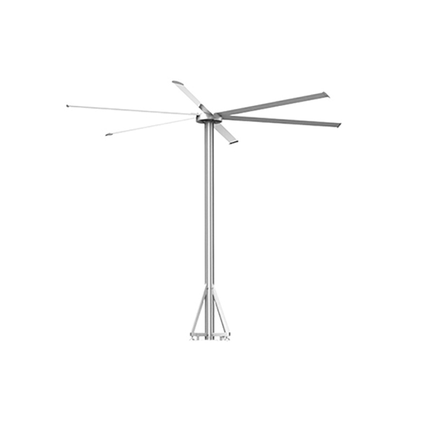 พัดลมอุตสาหกรรมแบบตั้งพื้นกลางแจ้ง HVLS PMSM MR.KEN รุ่น STANDING POLE FAN 4.0 M.